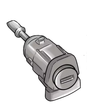 KEY CYLINDER SET, FUEL LOCK