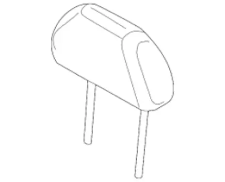 HEADRESTRAINT ASSY (BLACK)