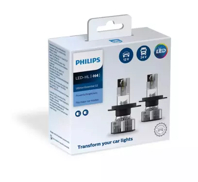 H4 Ultinon Essential G2 LED Bulb 12V/24V 21W (Set of 2)