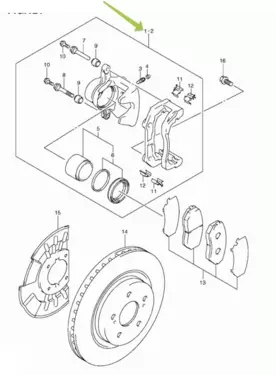 CALIPER FRONT BRAKE RH