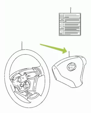 WHEEL, STEERING (GRAY)
