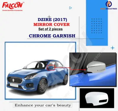 Outside Rear View Mirror Cover Garnish with Cut (Set of 2)