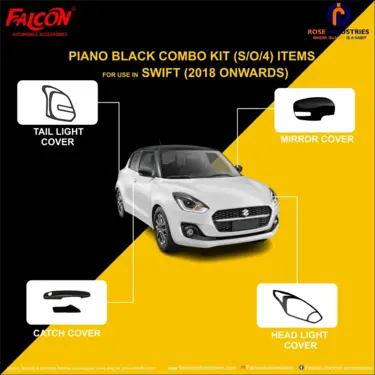 Combo Kit – Piano Black Garnish (Set of 4)