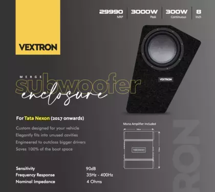 Active Custom Subwoofer 8"(External Amplifier Included)