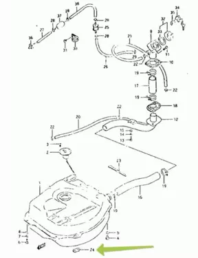 GROMMET, FUEL HOSE