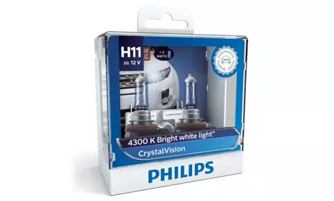 H11 CrystalVision 12V 55W (Set of 2)