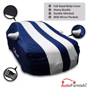 Stylish Silver Stripe Car Body Cover