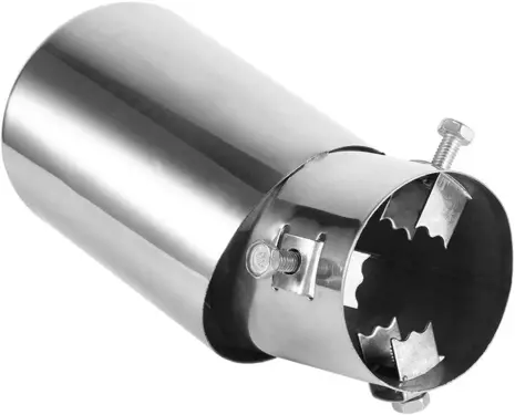 Silencer Muffler Tip for Straight Exhaust Pipe (Chrome)