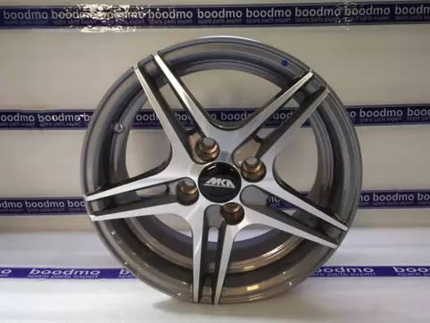 Alloy Wheel 14″/4 Holes/Pcd-100/Et-22 – Machined Gun Metal Grey