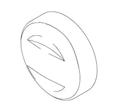 COVER, SPARE TIRE OUTER (BLUE)