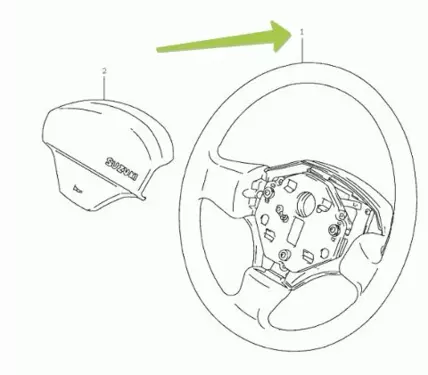 WHEEL, STEERING (GRAY)