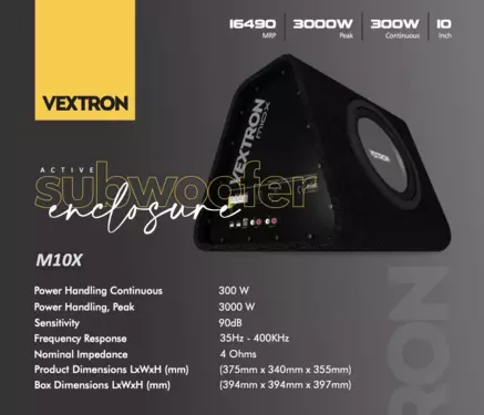 Active Compact Subwoofer Enclosure 10"(Remote included)