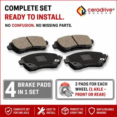 Voyager Ceramic Front Brake Pad Set