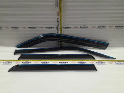 Door Visor with Chrome Line (Set of 4)