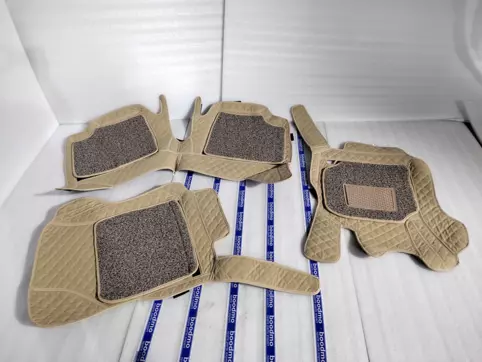 7D Car Floor Mats – Beige