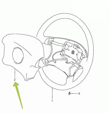WHEEL, STEERING (GRAY)