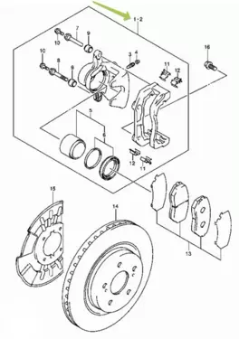 CALIPER FRONT BRAKE RH