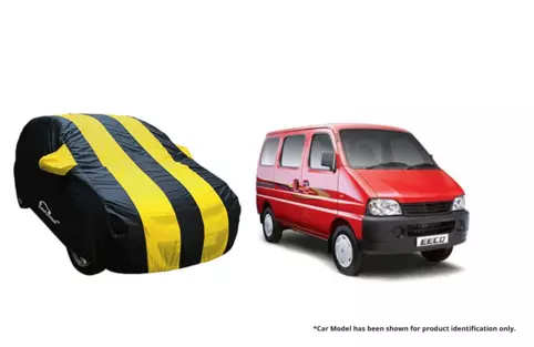 Stylish Yellow Stripe Car Body Cover