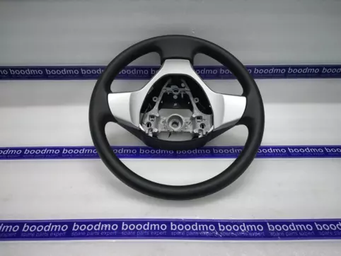 WHEEL ASSY, STEERING (BLACK/SILVER)