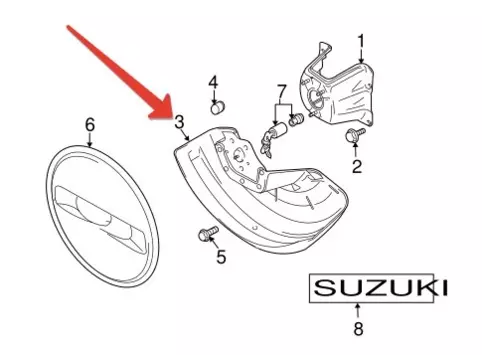 COVER, SPARE TIRE LOWER