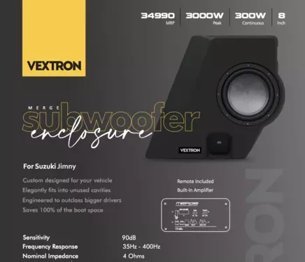 Active Custom Subwoofer 8"(External Amplifier Included)