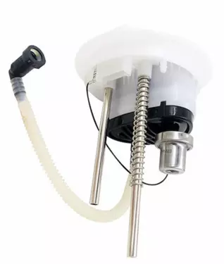 Flange with fuel filter