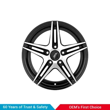 Alloy Wheel 16"/5 Holes/Pcd-100/Et-27 - Machined Black