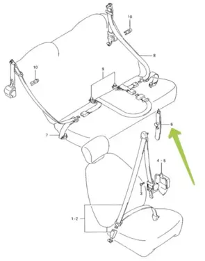 ADJUSTER, FR SHOULDER (GRAY)