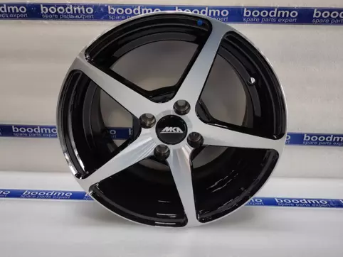 Alloy Wheel 15x7J/4 Holes/Pcd-100 – Black Machined