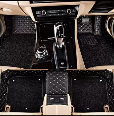 7D Car Floor Mats – Black