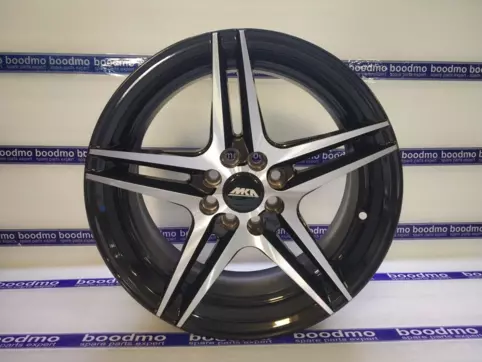 Alloy Wheel 16″/8 Holes/Pcd-100/108/Et-27 – Machined Black
