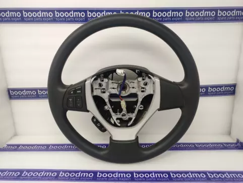 WHEEL ASSY, STEERING (BLACK/SILVER)