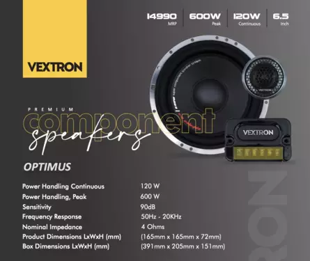 Premium Component Speakers 6.5"