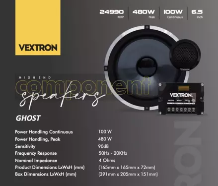 High End Component Speakers 6.5"