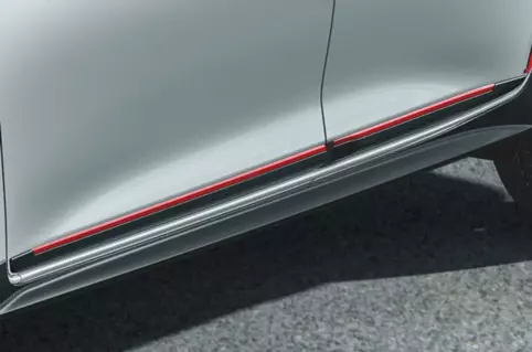 Body Side Molding Painted RED