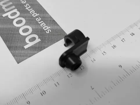CLIP T, CABLE END (BLACK)