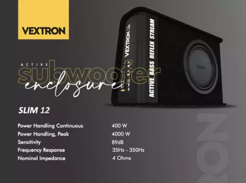 High Performance Active Enclosure Slim 12"(Remote included)