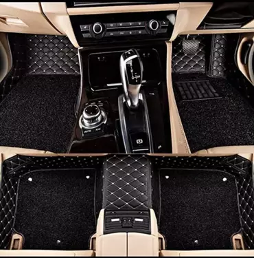 7D Car Floor Mats – Black