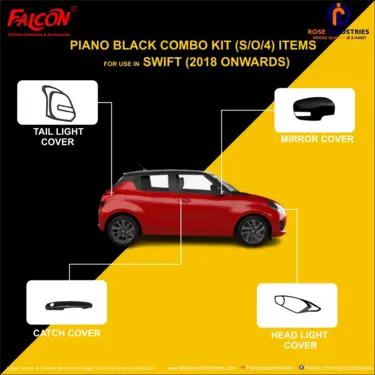 Combo Kit – Piano Black Garnish (Set of 4)