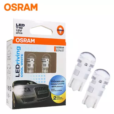 LED T10 Retrofit Bulb Parking Lamp 12V 1W (Set of 2)
