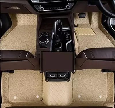 7D Car Floor Mats – Beige