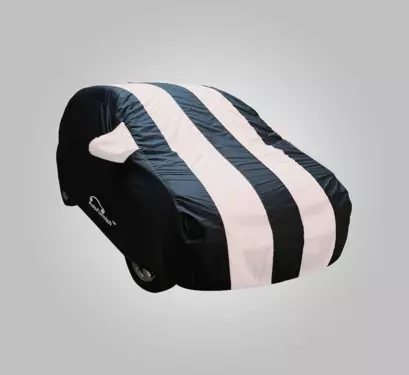Stylish White Stripe Car Body Cover
