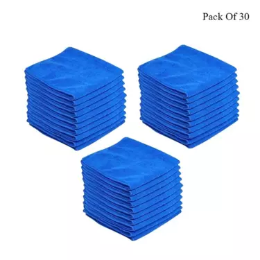 Car Cleaning Cloth (Pack of 30) 250 Gsm 30X40 cm