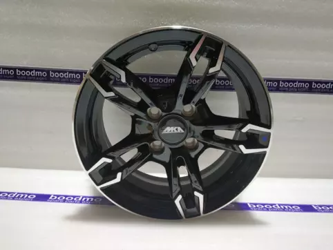 Alloy Wheel 14″x5.5J/4 Holes/Pcd-100/Et-22 – Machined Black