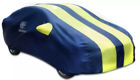 Blue Yellow Car Body Cover