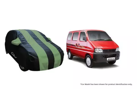 Stylish Green Stripe Car Body Cover