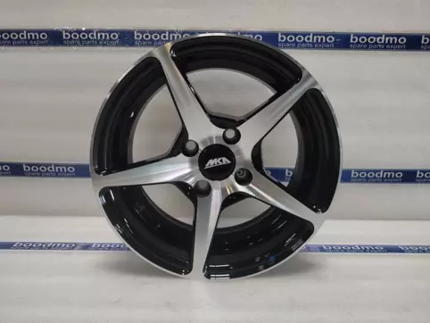 Alloy Wheel 14x6J/4 Holes/Pcd-100 – Black Machined