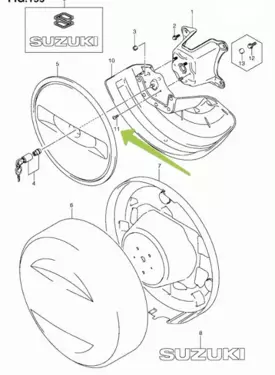 COVER, SPARE TIRE OUTER