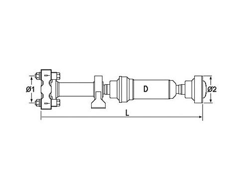 Propshaft, axle drive