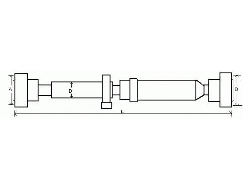 Propshaft, axle drive